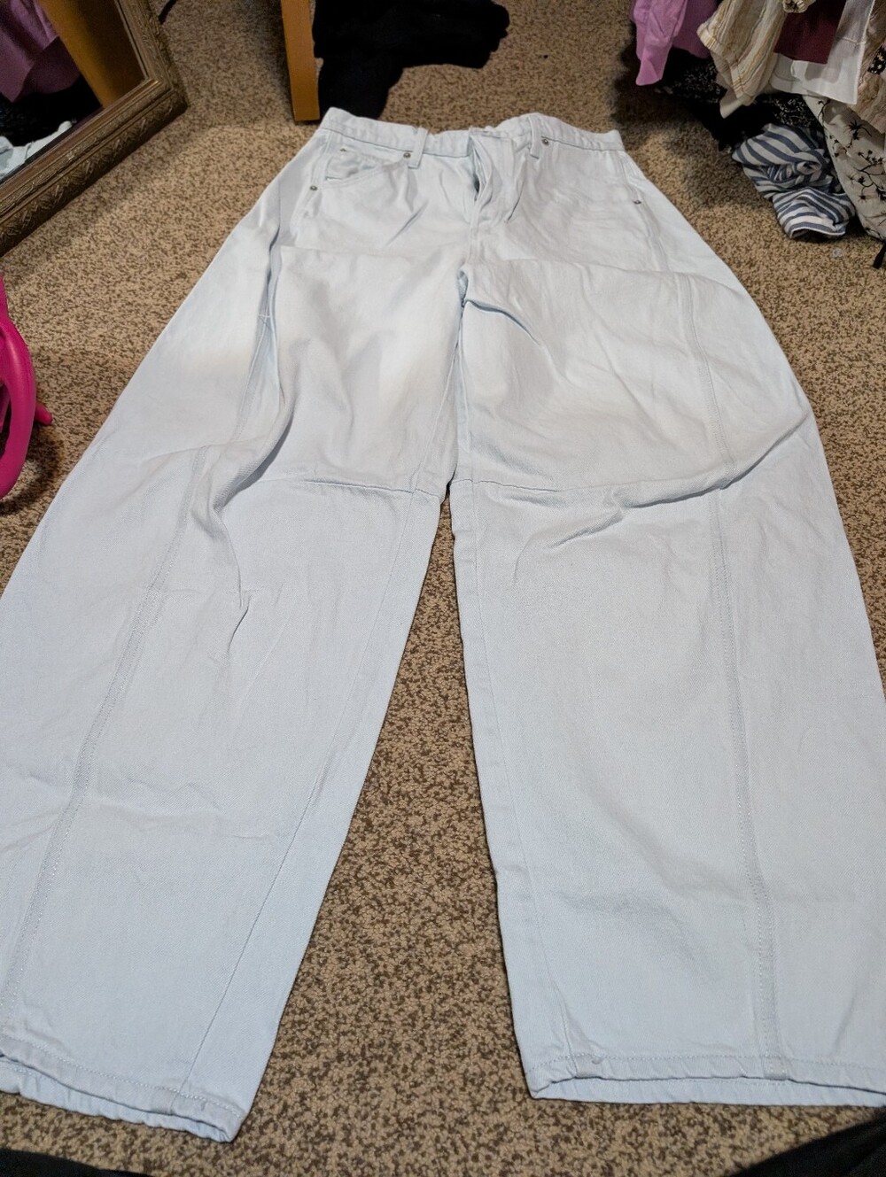 Universal Thread Light Blue Wide-Leg Chinos